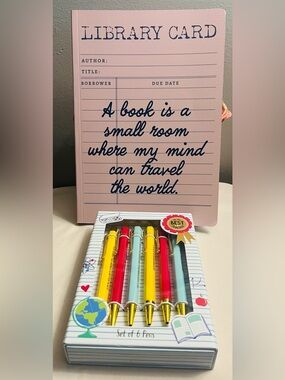 JAMES BURKE NWT TEACHER Bundle Includes A Journal & Inspirational 6- Pen Set.